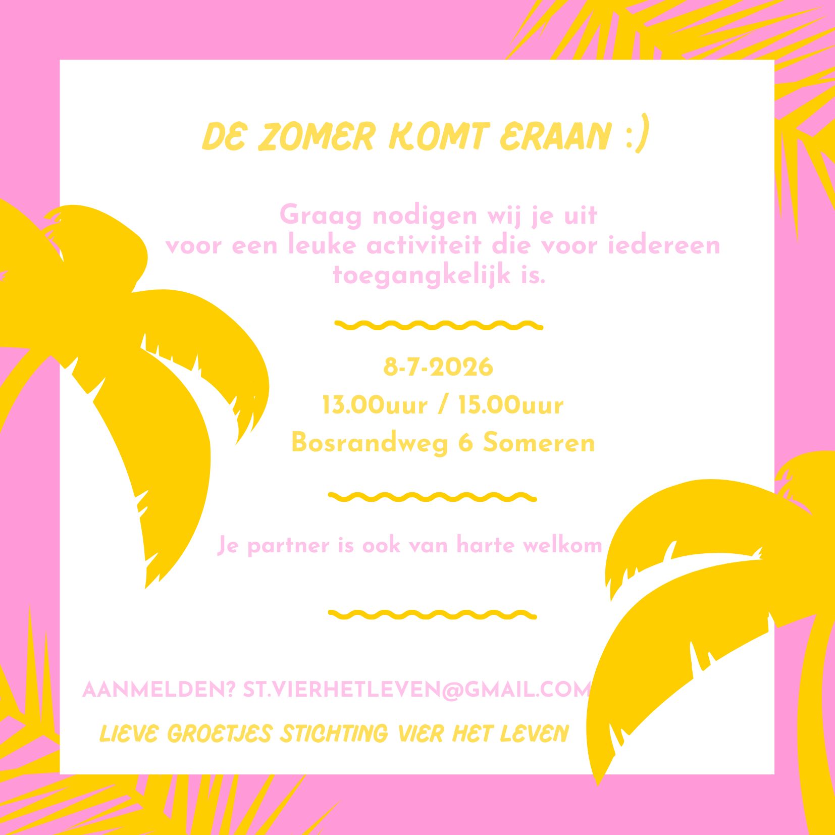 Samen Leven activiteit zomer 2026